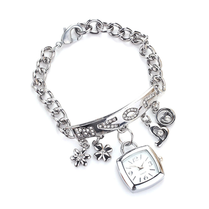 Pulsera al por mayor de acero inoxidable Fashion Love Bracelet Watch JDC-BT-Jianh001