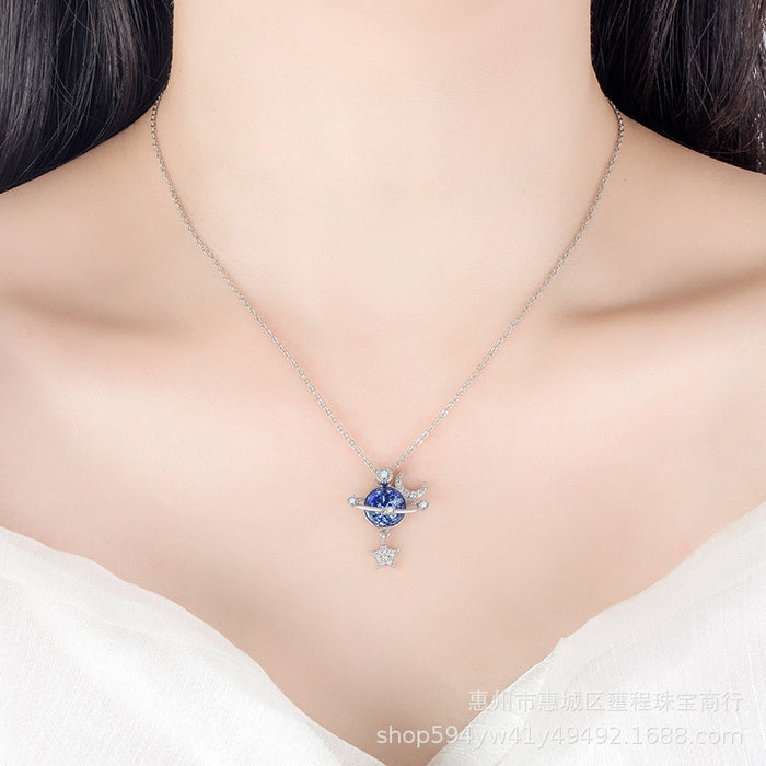 Wholesale Small Universe Necklace Design Clavicle Chain JDC-NE-yongcheng001