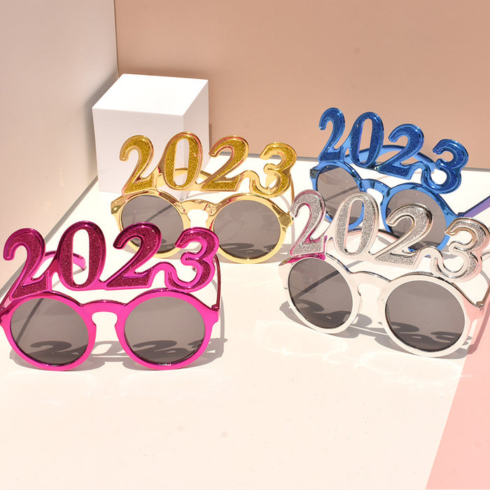 Gafas de sol al por mayor PC 2023 Modelado de gafas digitales Modelado de Nochevieja Fiesta de celebración 10 PC JDC-SG-SFY001