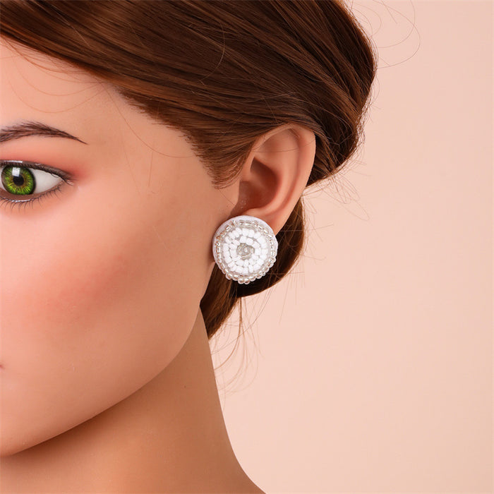 Wholesale Earrings Beads Woven Boho Eyes JDC-ES-GuTe045