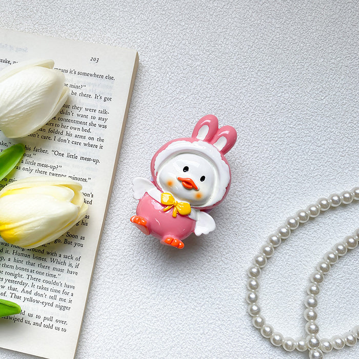 Wholesale Back Sticker Cute Duck Retractable Phone Holder JDC-PS-BaiY031