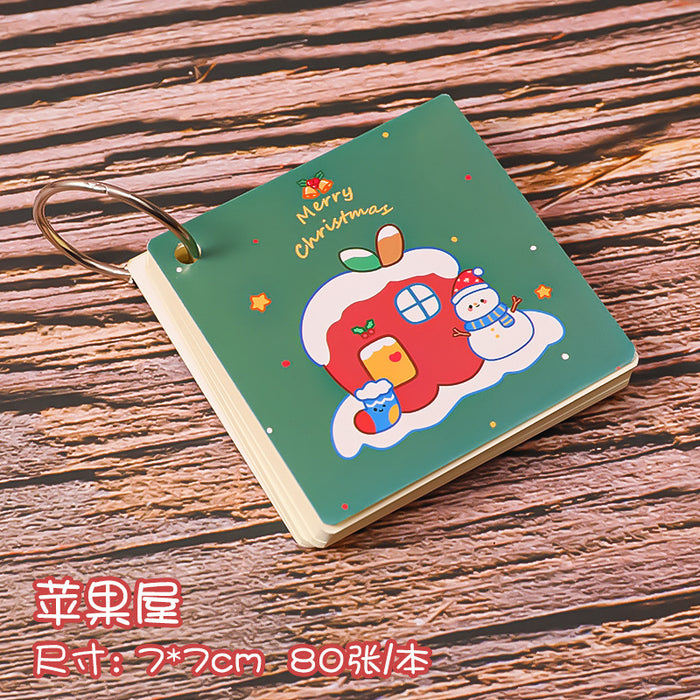 Wholesale Notebook Paper Cartoon Christmas Iron Ring Detachable MOQ≥2 JDC-NK-dichen009