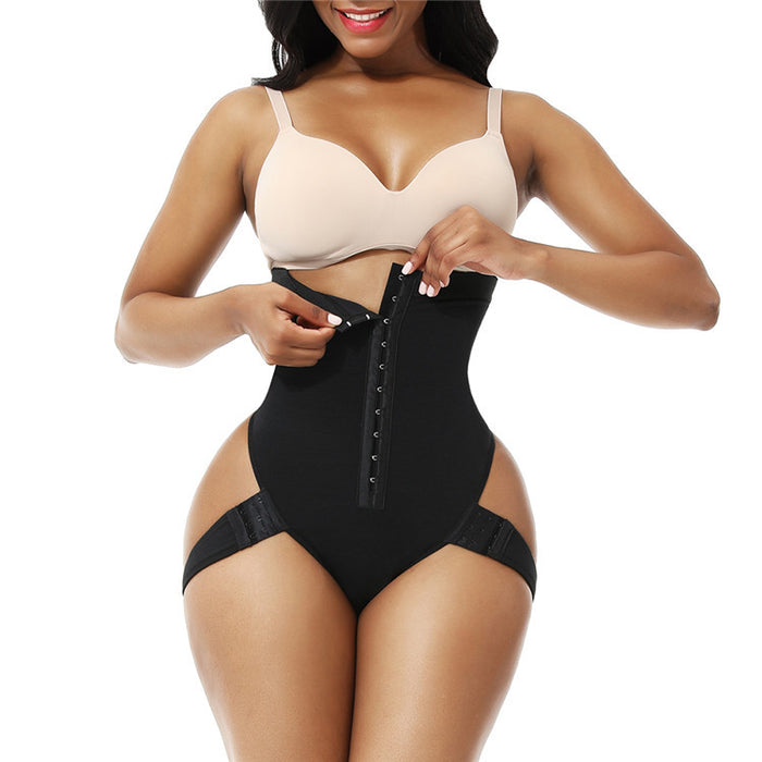 Wholesale high waist exposed butt tummy pants corset breast button hip lift pants MOQ≥2 JDC-HP-dizina003