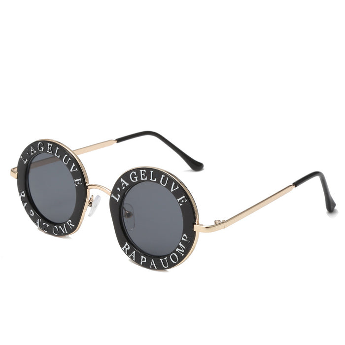 Wholesale round frame women's glasses retro kids sunshade sunglasses JDC-SG-BoL010