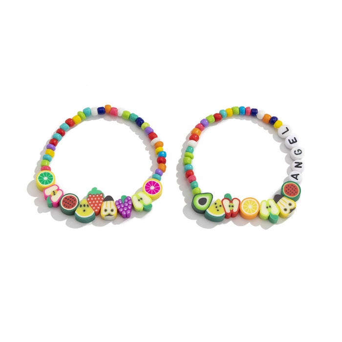 Pulsera de cuentas de color al por mayor Contraste Beads de color JDC-BT-Xuer018