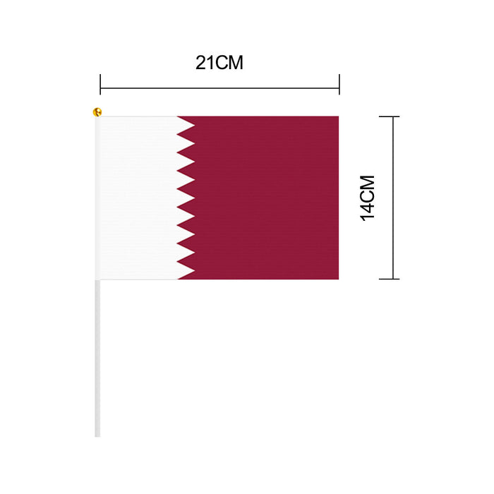 Wholesale 2022 Qatar World Cup hand-waving flag 14*21cm flag 100 pcs JDC-DCN-Chuangd002