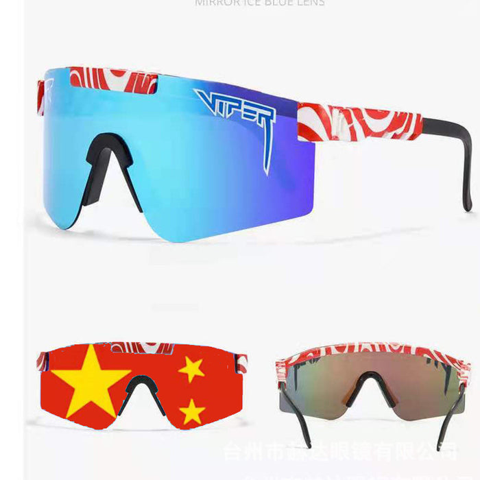 Wholesale PC Lens PIT Outdoor Riding Colorful Large Frame Sunglasses (F) JDC-SG-HeD001