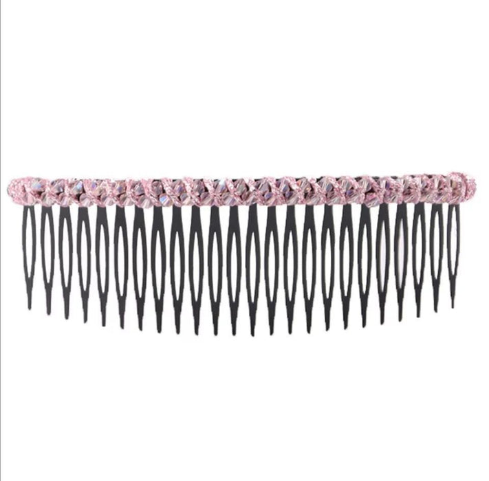 Wholesale Hair Clips Inverted Comb Crystal Plastic JDC-HC-ShiX004