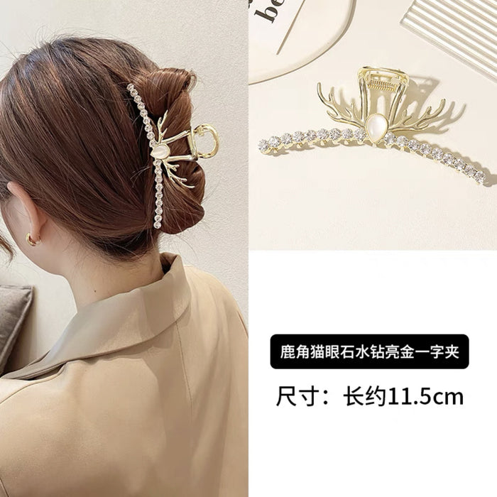 Jewelry WholesaleWholesale elk horn catch clip large shark hair clip JDC-HC-DouY001 Hair Clips 豆毓 %variant_option1% %variant_option2% %variant_option3%  Factory Price JoyasDeChina Joyas De China