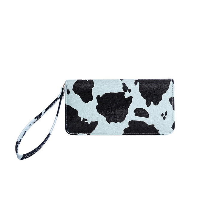 Wholesale wallet PU milk pattern clutch bag MOQ≥2 JDC-WT-BXG001