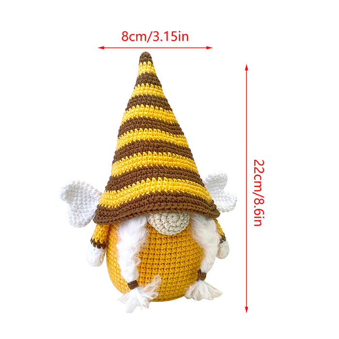Wholesale Decorative Fabric Bee Knitting Faceless Doll Ornament JDC-OS-GangL031