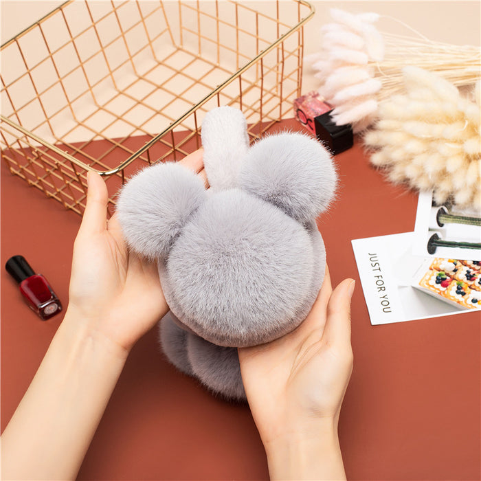 Wholesale Earmuff Plush Cute Rabbit Warm MOQ≥2 JDC-EF-MYuan001