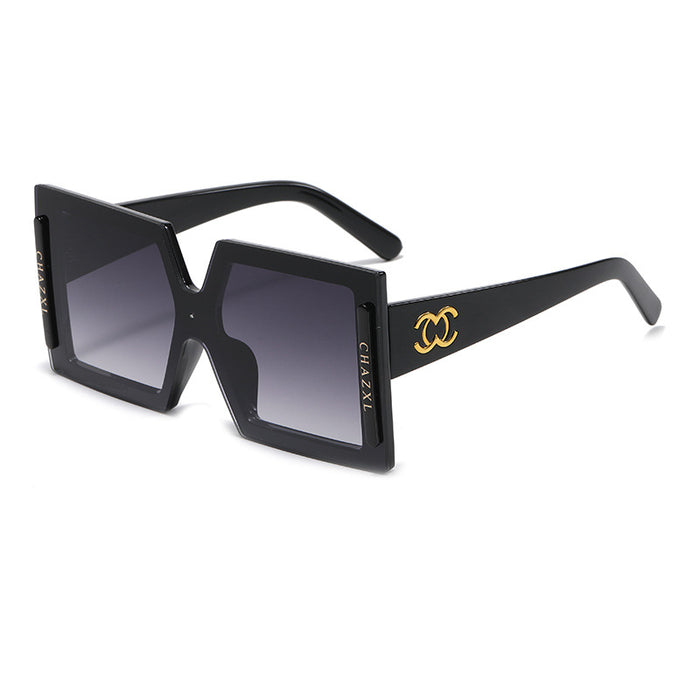 Wholesale wide leg big frame square catwalk glasses （F) JDC-SG-FuL005