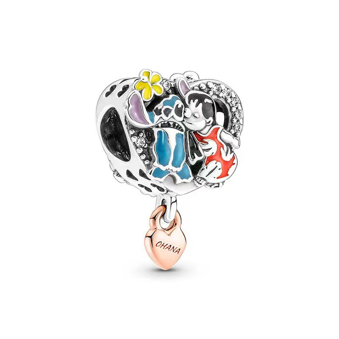 Wholesale Charms Bracelet DIY Beaded Cartoon Alloy Pack Of 20 (M) JDC-CS-YuanYu008