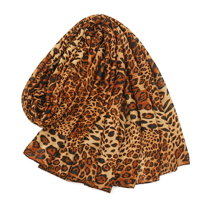 Bufanda de bufanda al por mayor leopardo damas calientes espesadas jdc-sf-jiaw003