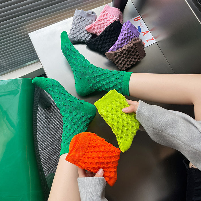 Wholesale Sock Cotton Sweat Absorbing Socks Bubble Socks MOQ≥2 JDC-SK-CYu022