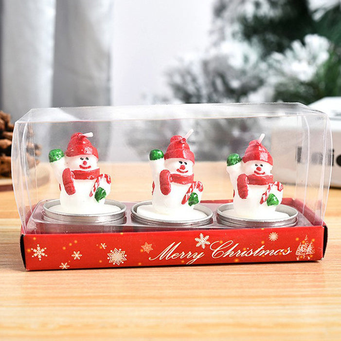 Wholesale Christmas Tree Shape Santa Claus Smokeless Candle Decoration MOQ≥2 JDC-SCS-MingZ001