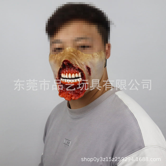 Máscara de horror de látex de látex al por mayor Half Face Mask JDC-FM-Piny007