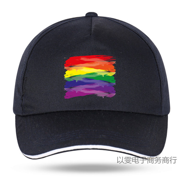 Wholesale Lgbt Rainbow Baseball Cap Gay Sports Hat JDC-FH-YWen001