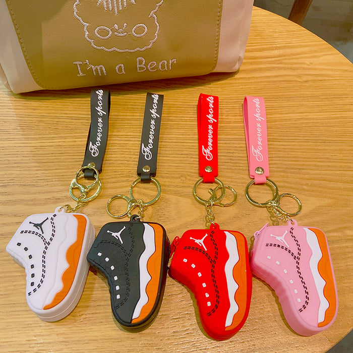 Wholesale Keychain Silicone Coin Purse Cute Mini Storage Wallet Pendant MOQ≥2 JDC-KC-YDao030