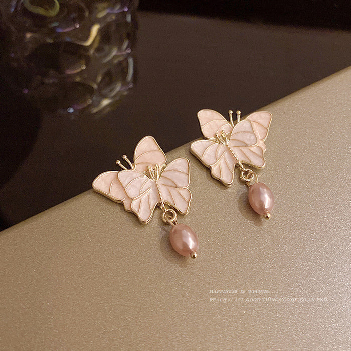Jewelry WholesaleWholesale Chinese style fantasy butterfly romantic temperament earrings JDC-ES-HanK005 Earrings 韩蔻 %variant_option1% %variant_option2% %variant_option3%  Factory Price JoyasDeChina Joyas De China