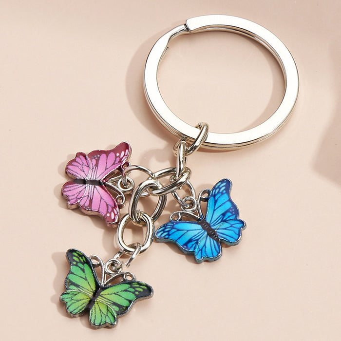 Color al por mayor Butterfly Metal Keychain MOQ≥2 JDC-KC-Xiangh006