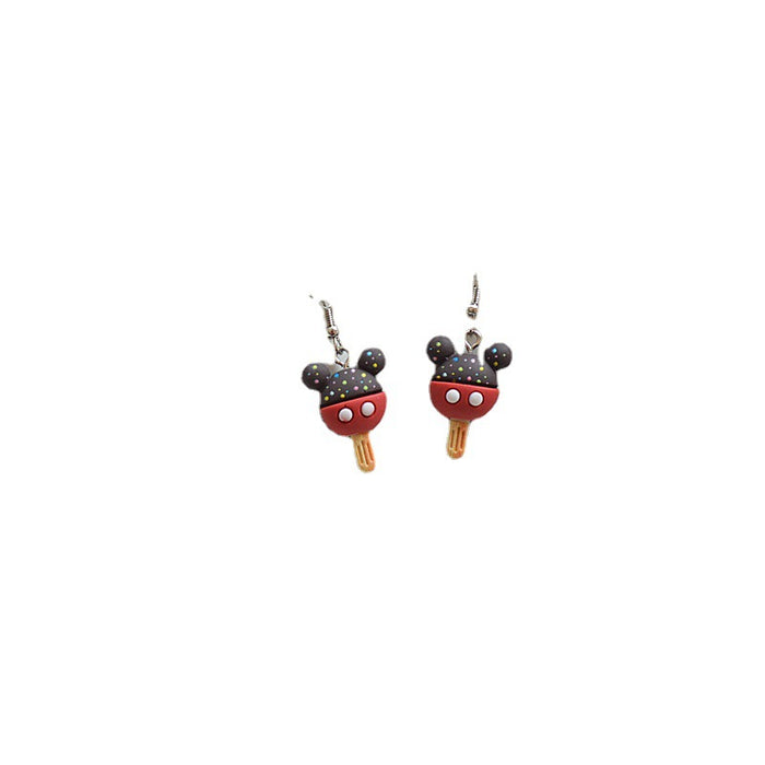 Wholesale Earrings Resin Painted Ice Cream Simple Earrings JDC-ES-Xienuo008