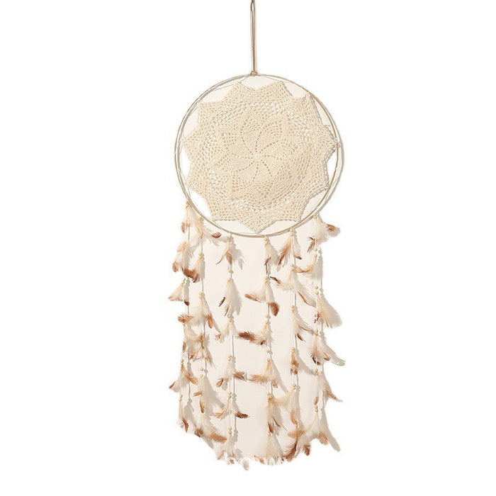 Wholesale Dream Catcher Home Background Ornament Feather Wind Chime MOQ≥2 JDC-DC-YXuan009