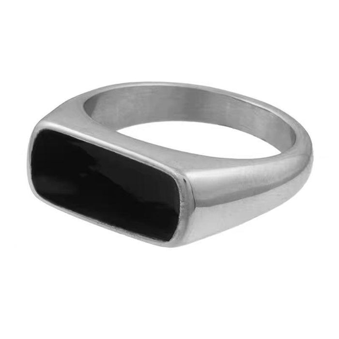 Wholesale Ring Copper Blackstone Geometry Glossy Adjustable JDC-RS-LiL002