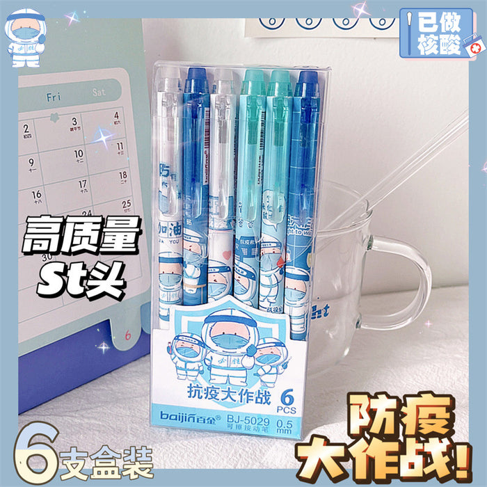 Bolígrafo de caricatura de lápiz de plástico plástico al por mayor Pen MOQ≥2 JDC-BP-CHSH001