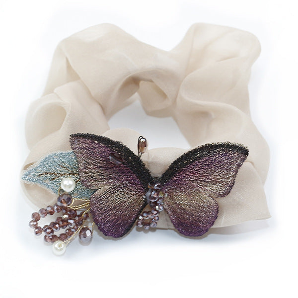 Tela de cabello al por mayor tela clásica mariposa elegante jdc-hs-hmxs006