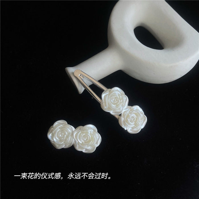 Wholesale hairpin alloy camellia JDC-HC-XingZ012