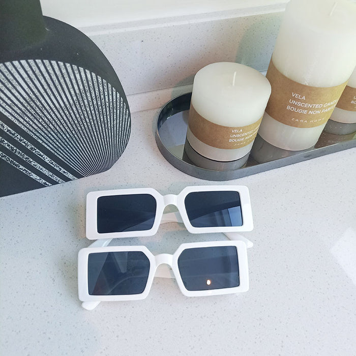 Gafas de sol retro de color de espejo cuadrado pequeño al por mayor jdc-sg-jingm013