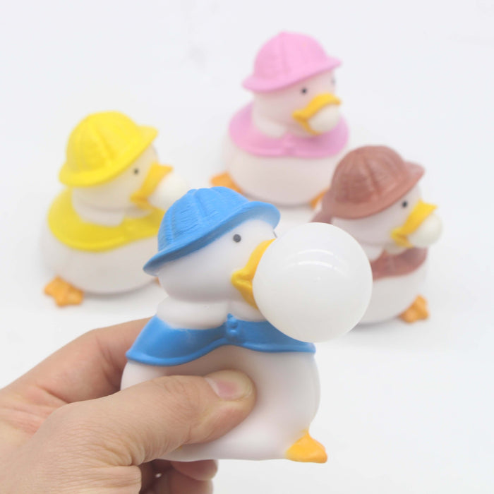 Wholesale Toys TPR Blowing Balloon Duck Decompression JDC-FT-HUJ001