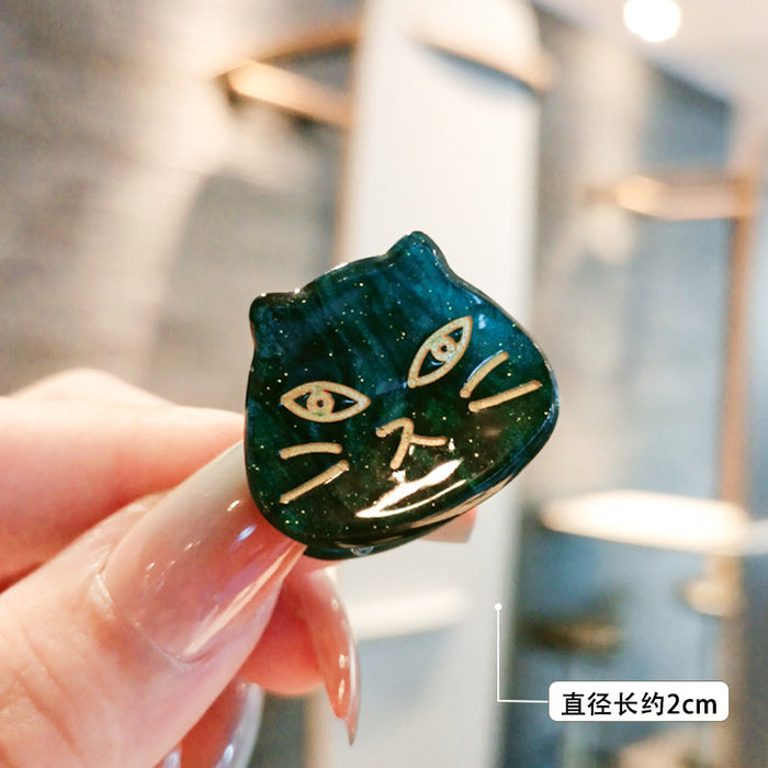 Wholesale Hair Clips Acrylic Cute Cats JDC-HC-JianC001