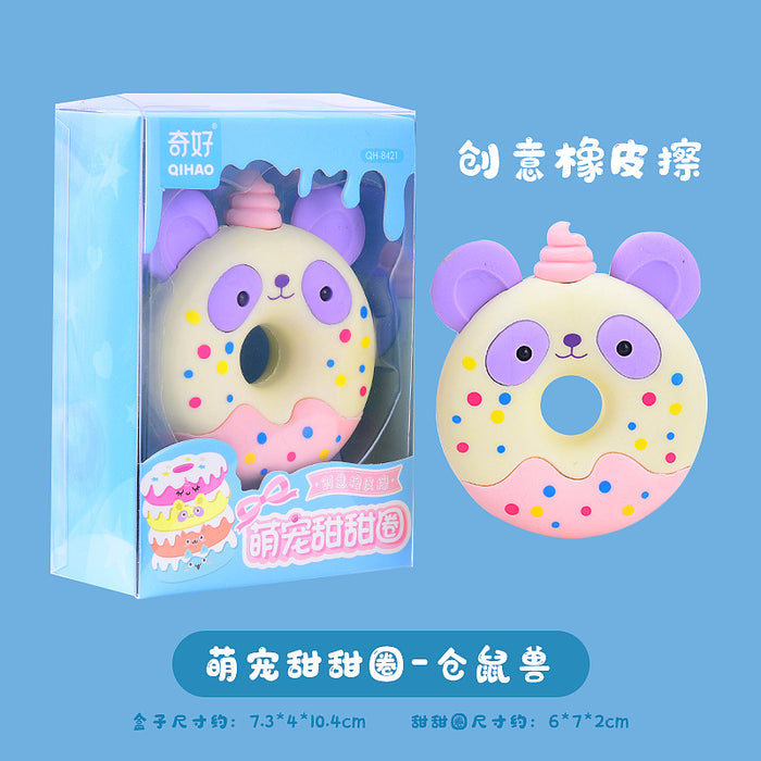 Wholesale eraser rubber donut shaped JDC-ERA-MSI001