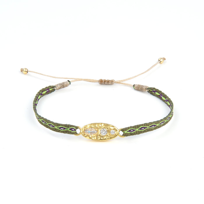 Wholesale Bracelet Silk Thread Accessories Vintage Hand Woven JDC-BT-QiQi009