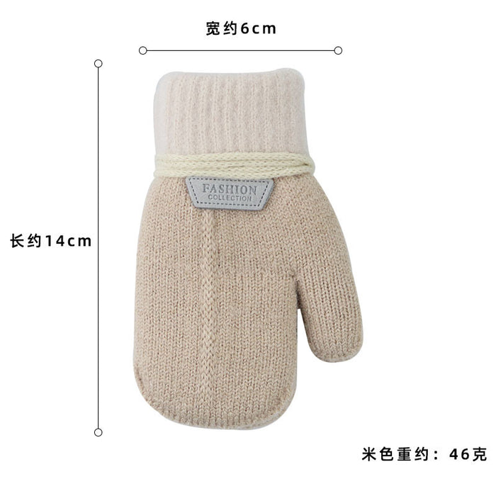 Wholesale Gloves Knitted Kids Cute Halter Plus Velvet Outdoor JDC-GS-HaiL001