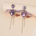 Jewelry WholesaleWholesale vintage purple peach ribbon ribbon tassel earrings JDC-ES-KaiQ026 Earrings 凯庆 %variant_option1% %variant_option2% %variant_option3%  Factory Price JoyasDeChina Joyas De China