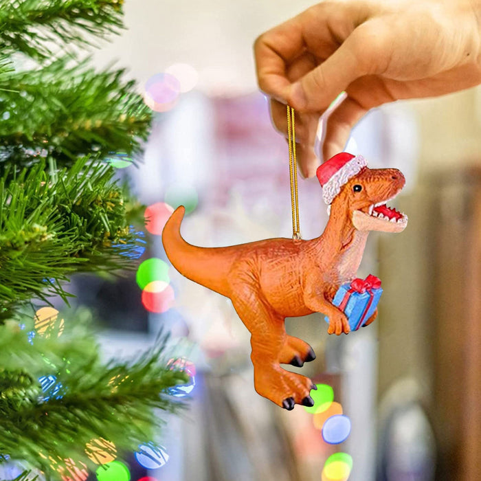 Decoración navideña al por mayor Dinosaurio colgante colgante Acrílico MOQ≥2 JDC-DCN-CHIC002