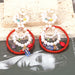 Jewelry WholesaleWholesale hand-woven circle pearl beaded earrings JDC-ES-MY240 Earrings 曼茵 %variant_option1% %variant_option2% %variant_option3%  Factory Price JoyasDeChina Joyas De China