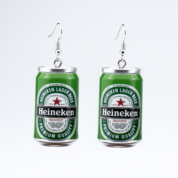 Wholesale Earrings Plastic Beer Cans Cola MOQ≥2 JDC-ES-niqing002