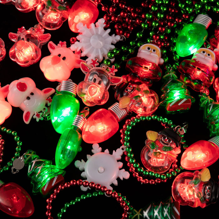 Pendientes al por mayor Luces LED de fiesta de Navidad de plástico GLOW JDC-ES-HSA001