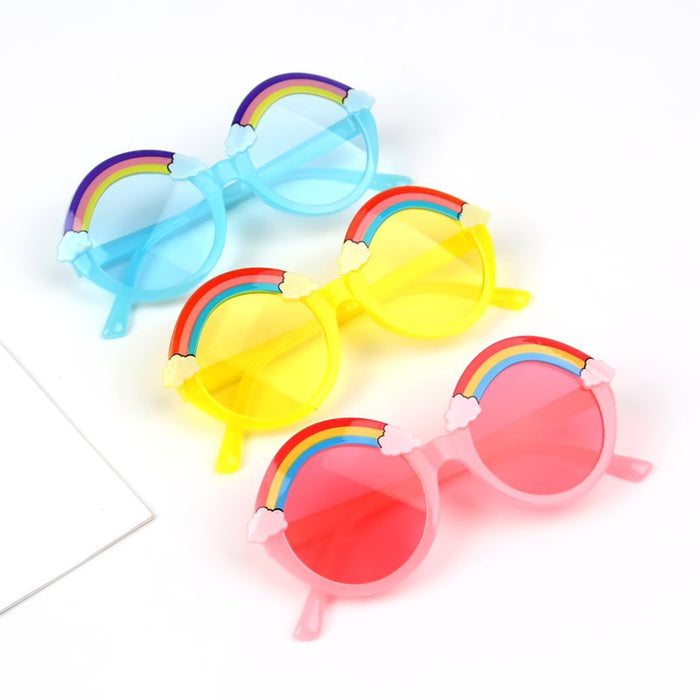 Jewelry WholesaleWholesale Rainbow Multicolor Baby Sunglasses Round Frame Sunglasses JDC-SG-ShuaiR002 Sunglasses 帅睿 %variant_option1% %variant_option2% %variant_option3%  Factory Price JoyasDeChina Joyas De China