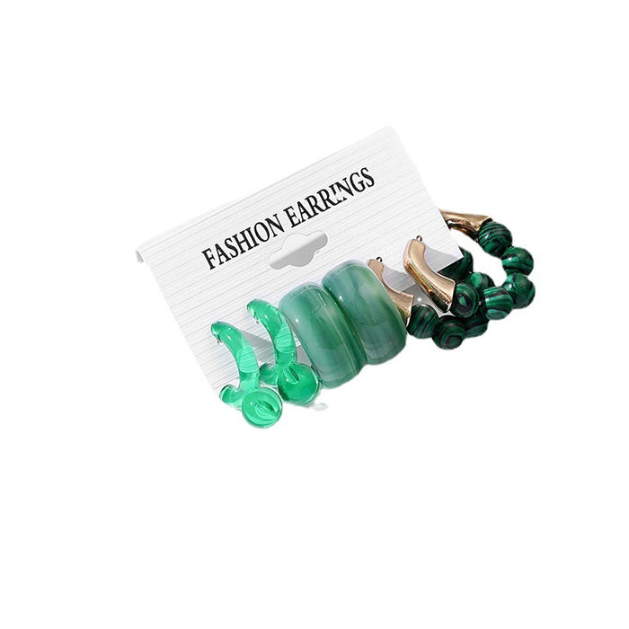 Wholesale Earrings Acrylic Creative Simple Combination Set MOQ≥2 JDC-ES-GuTe027