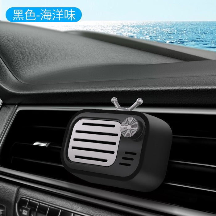 Wholesale Car Accessories ABS Silicone Air Outlet Aromatherapy Mini Vintage Radio MOQ≥2 JDC-CA-TT003