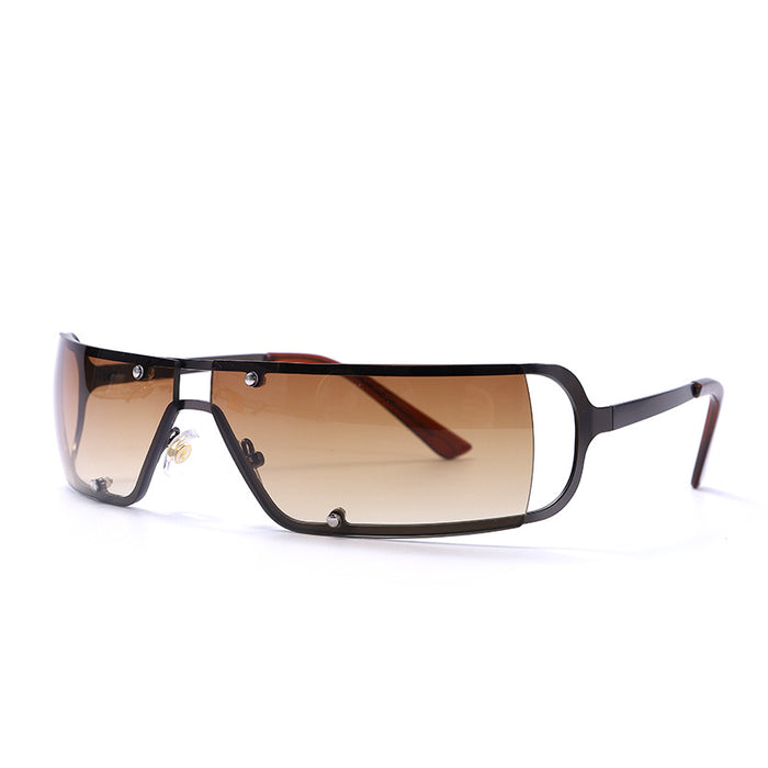 Wholesale Sunglasses PC Small Frame Frameless Cut Edge Oval JDC-SG-GuY004