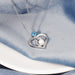Jewelry WholesaleWholesale heart-shaped mother's Day two-color Necklace JDC-NE-Mail015 Necklaces 麦伦 %variant_option1% %variant_option2% %variant_option3%  Factory Price JoyasDeChina Joyas De China