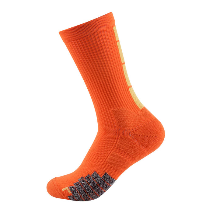 Wholesale Breathable Professional Long Barrel Basketball Socks Thickened Running JDC-SK-ZXian004