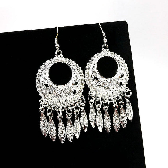 Commerce de gros Star Horse Jewelry pohe Tibetan Silver Women's earring ring JDC - es - ylh002
